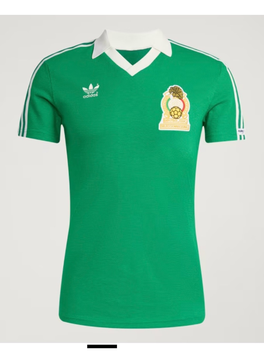 MEXICO Home Jersey 1986.           A reissue of the 1986 v-neck jersey.